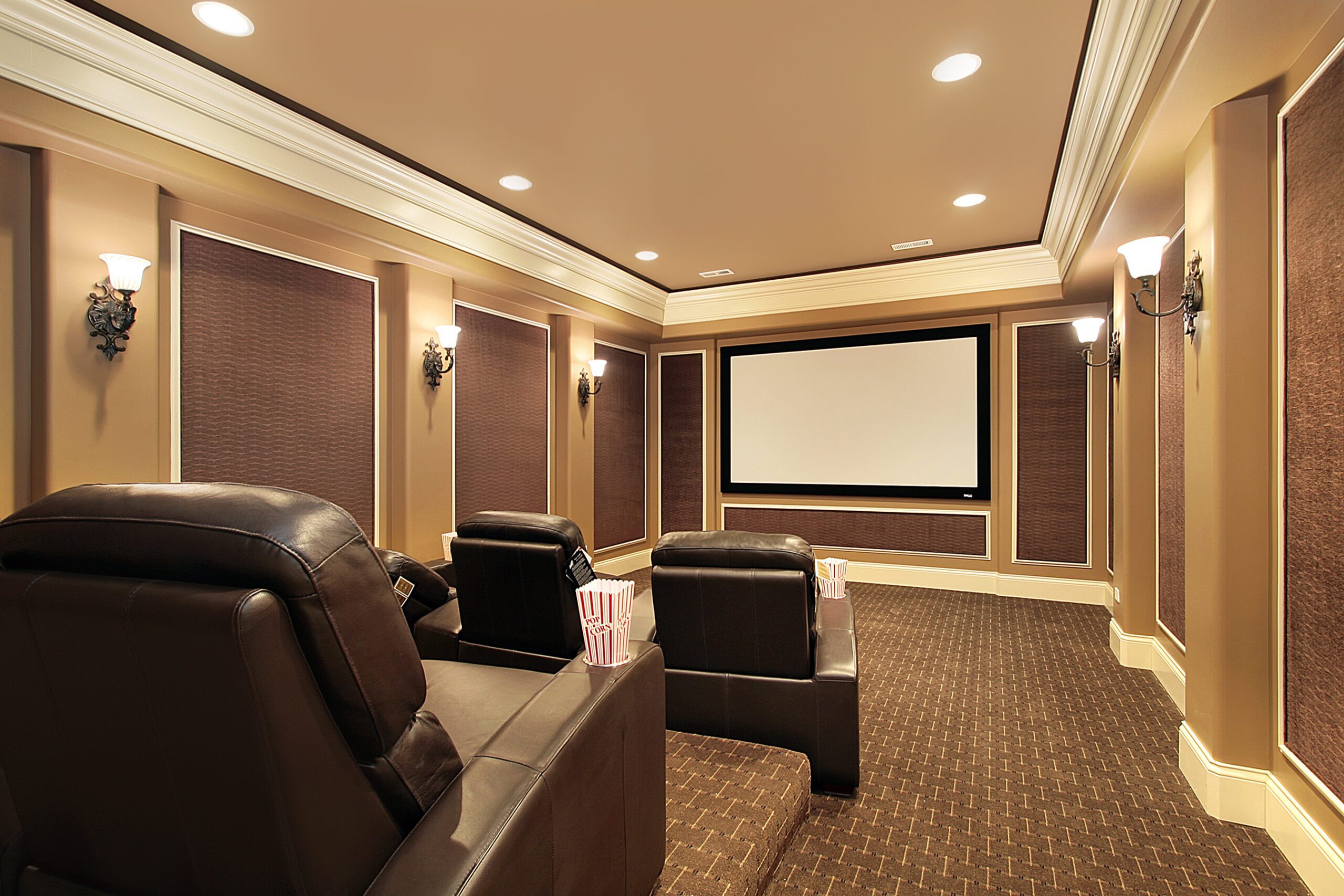 Home theater in luxury house